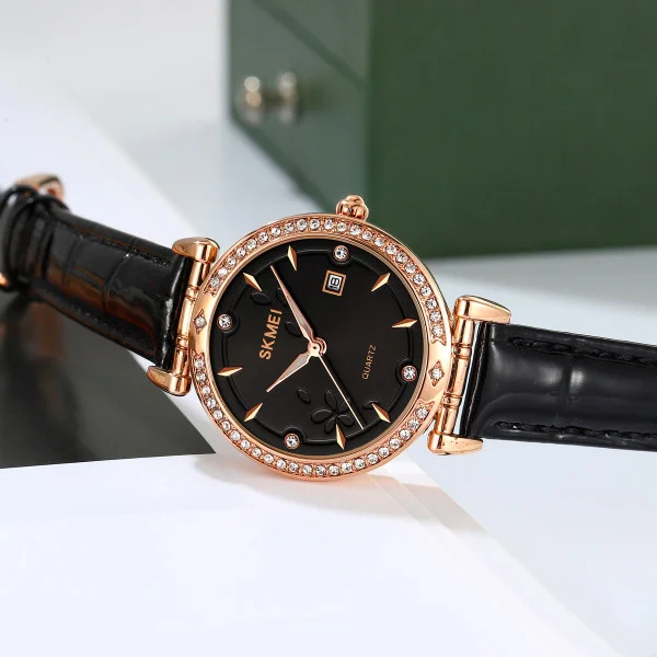 Класичний жіночий годинник Skmei 2169RGBK Rose Gold-Black фото 5