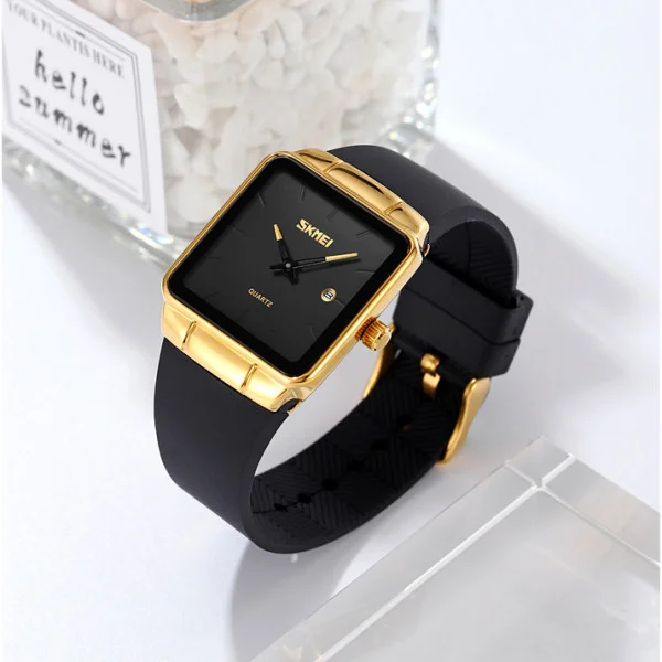 Классические женские часы Skmei 2173GDBK Gold-Black фото 5