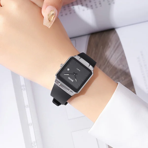 Классические женские часы Skmei 2173SIBK Silver-Black фото 4
