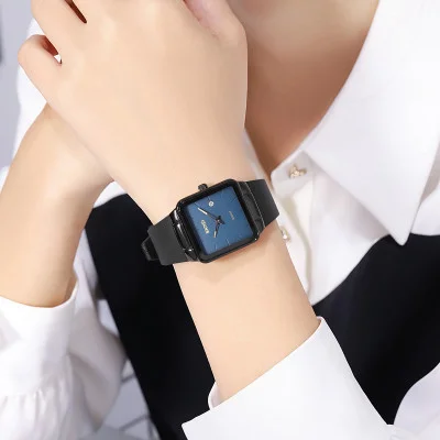 Класичний жіночий годинник Skmei 2173BKBU Black-Blue