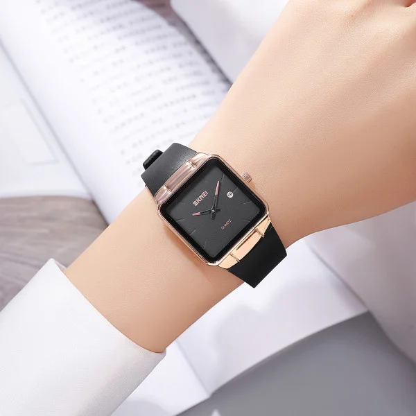 Классические женские часы Skmei 2173RGBK Rose Gold-Black фото 4