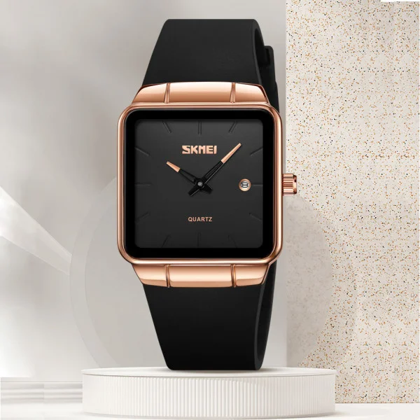 Классические женские часы Skmei 2173RGBK Rose Gold-Black фото 5