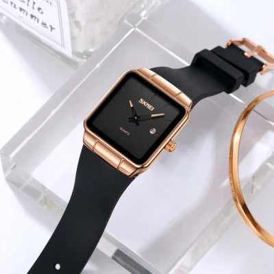 Классические женские часы Skmei 2173RGBK Rose Gold-Black
