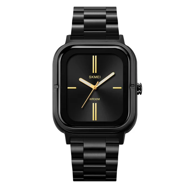 Класичний чоловічий годинник Skmei 2275BKGD Black-Gold фото 1