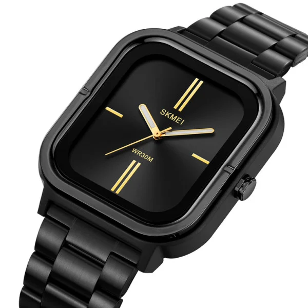Класичний чоловічий годинник Skmei 2275BKGD Black-Gold фото 3