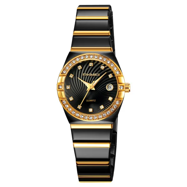 Женские классические часы Skmei 2342BKGD Black-Gold фото 1