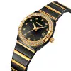 Женские классические часы Skmei 2342BKGD Black-Gold фото 3