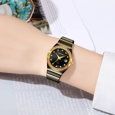 Женские классические часы Skmei 2342BKGD Black-Gold
