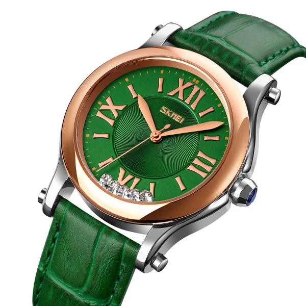 Класичний жіночий годинник Skmei 9265GN Green фото 3