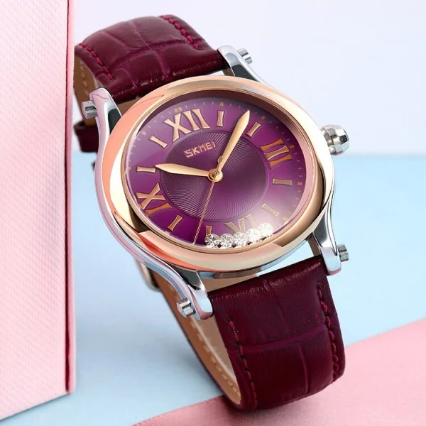 Класичний жіночий годинник Skmei 9265PL Purple фото 4