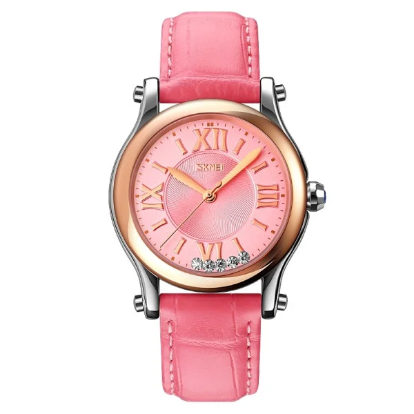 Класичний жіночий годинник Skmei 9265PK Pink фото 1