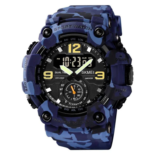 Мужские часы Skmei 1965CMBU Camo Blue фото 1
