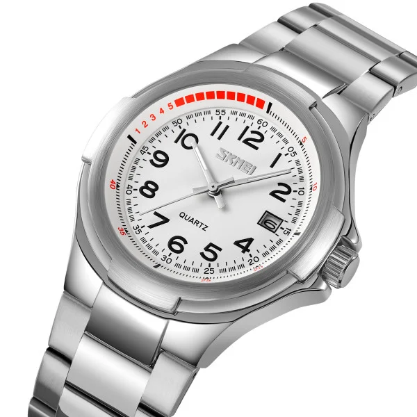 Класичний жіночий годинник Skmei 9320SIWT Silver-White фото 3