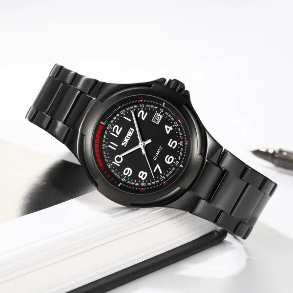 Класичний чоловічий годинник Skmei 9320BKBK Black-Black фото 5