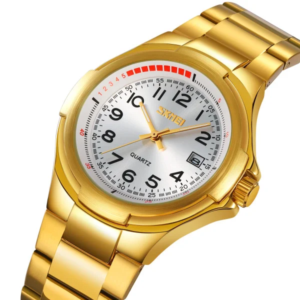 Класичний чоловічий годинник Skmei 9320GDSI Gold-Silver фото 3