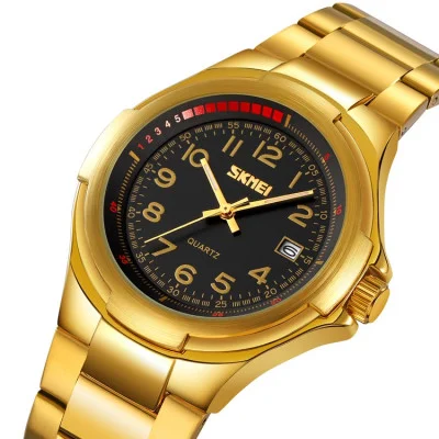 Класичний чоловічий годинник Skmei 9320GDBK Gold-Black