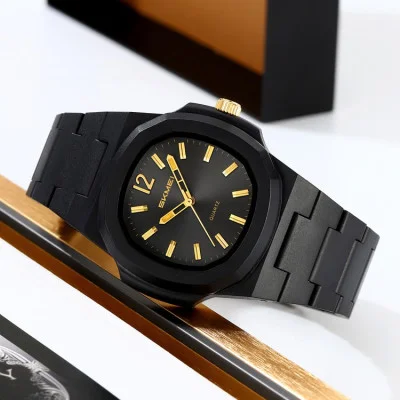 Классические мужские часы Skmei 2382BKGD Black-Gold