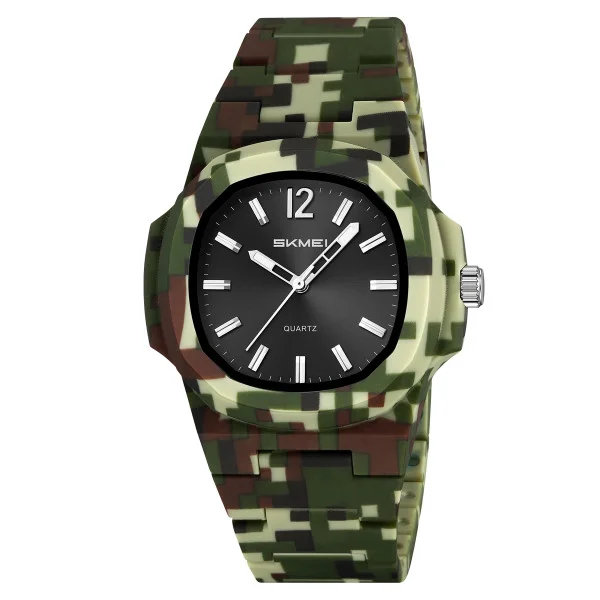 Класичний чоловічий годинник Skmei 2382CMGN Camo Green фото 1