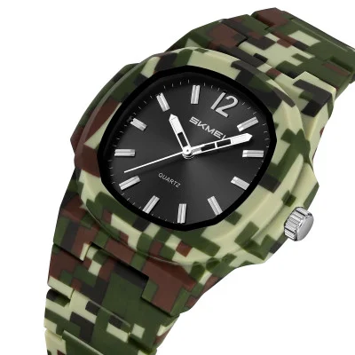 Классические мужские часы Skmei 2382CMGN Camo Green