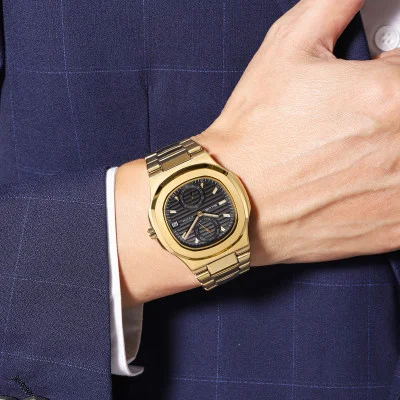 Класичний чоловічий годинник Skmei 2423GD Gold