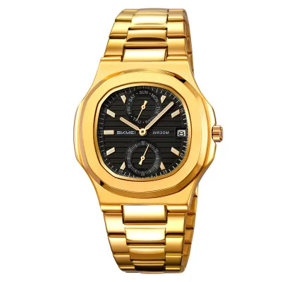 Класичний чоловічий годинник Skmei 2423GD Gold