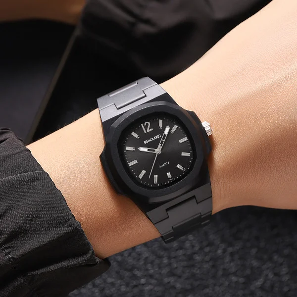 Класичний чоловічий годинник Skmei 2382BKSI Black-Silver фото 4