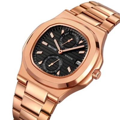 Класичний чоловічий годинник Skmei 2423RG Rose Gold