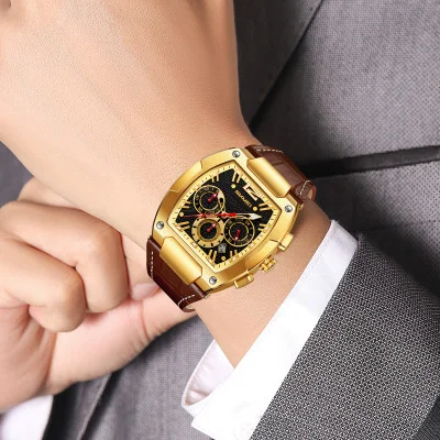 Класичний чоловічий годинник Skmei 9357GDBN Gold-Brown