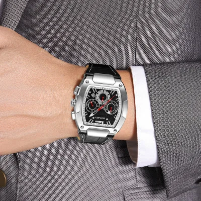 Класичний чоловічий годинник Skmei 9357SIBK Silver-Black