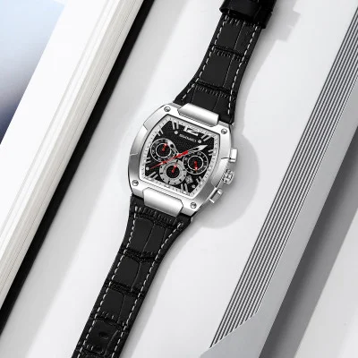 Класичний чоловічий годинник Skmei 9357SIBK Silver-Black