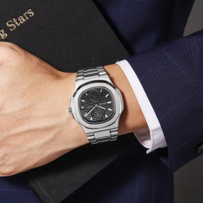 Класичний чоловічий годинник Skmei 2423SIBK Silver-Black