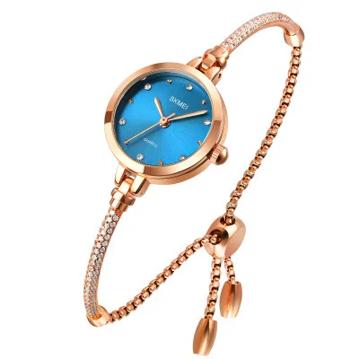 ЖІночий годинник Skmei 1805BU Blue, тонкий браслет