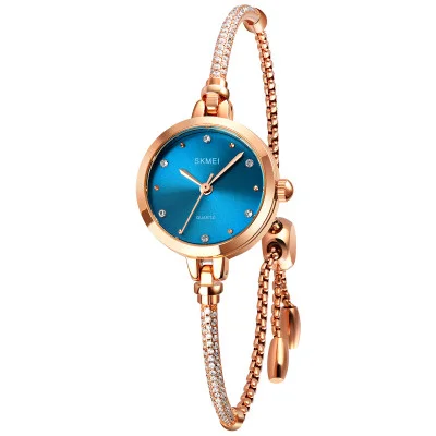Женские часы Skmei 1805BU Blue, тонкий браслет