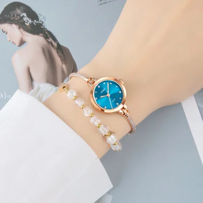 Женские часы Skmei 1805BU Blue, тонкий браслет