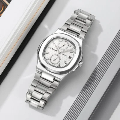 Класичний чоловічий годинник Skmei 2423SISI Silver