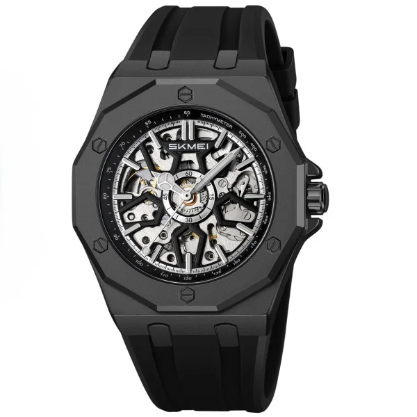 Классические мужские часы Skmei M036PBK Black Steel фото 1
