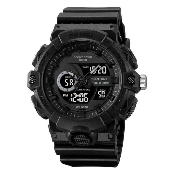 Чоловічий спортивний годинник Skmei 2225BK Black фото 1