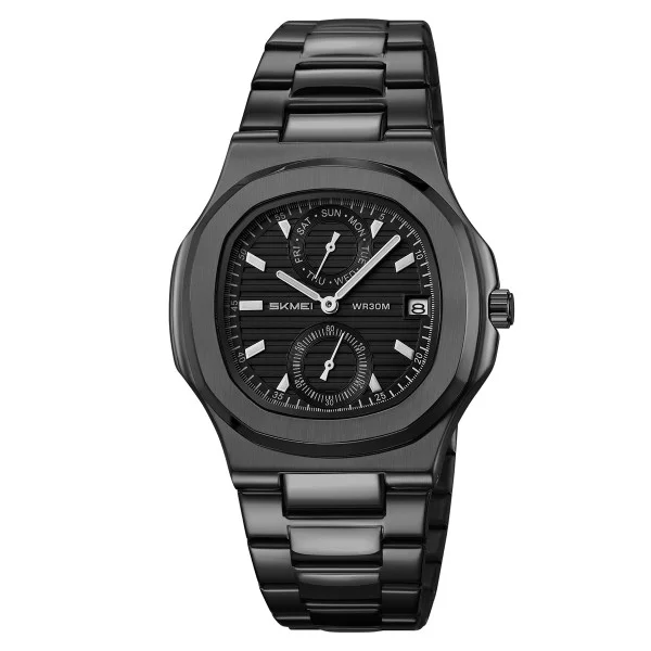 Класичний чоловічий годинник Skmei 2423BK Black фото 1