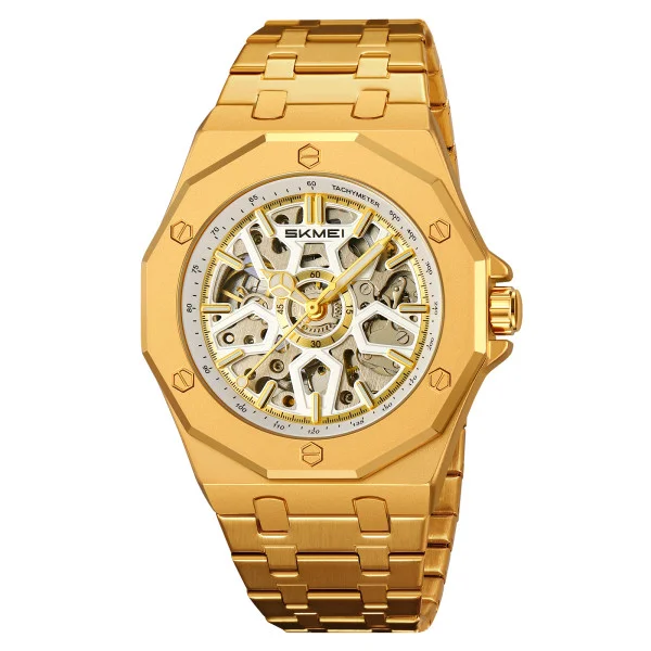 Класичний чоловічий годинник Skmei M036SGD Gold Steel фото 1