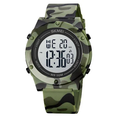 Чоловічий годинник Skmei 1772CMGNWT Camo Green-White