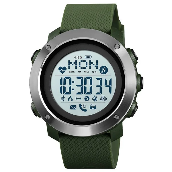 Мужские часы Skmei 1511AG Army-Green Smart Watch + Compass фото 1