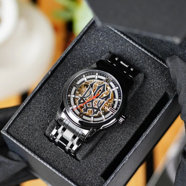 Класичний чоловічий годинник Awarder 025 Sharp All Black фото 4