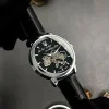Класичний чоловічий годинник Awarder 022SIBK Mechanic Де би не був Silver-Black фото 4