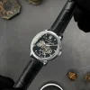 Класичний чоловічий годинник Awarder 022SIBK Mechanic Де би не був Silver-Black фото 3