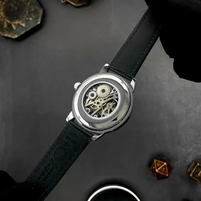 Класичний чоловічий годинник Awarder 022SIBK Mechanic Де би не був Silver-Black