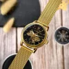 Класичний жіночий годинник Awarder 028L Gold-Black Де би не була фото 8