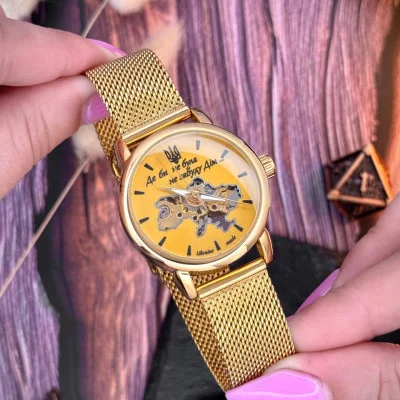 Классические женские часы Awarder 028L All Gold Где бы ни была