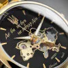 Класичний чоловічий годинник Awarder 022 Gold-Black Mechanic Metall Не Забуду Дім фото 6