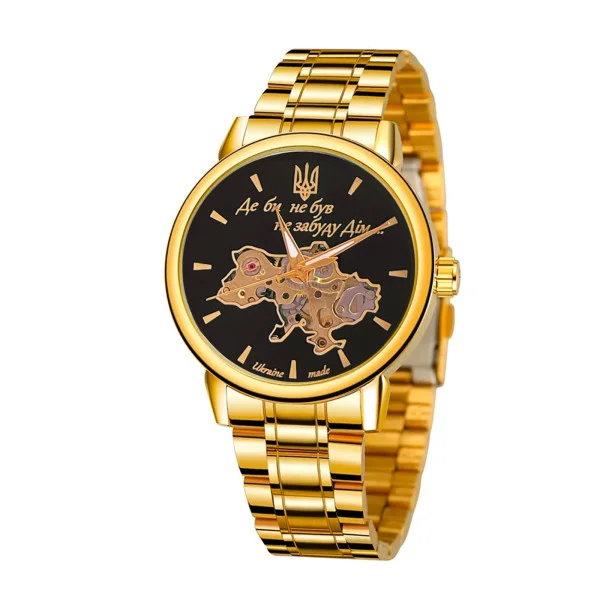 Классические мужские часы Awarder 022 Gold-Black Mechanic Metall Не Забуду Дом фото 1