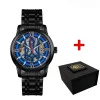 Класичний чоловічий годинник Awarder 025 Sharp Black-Blue фото 2